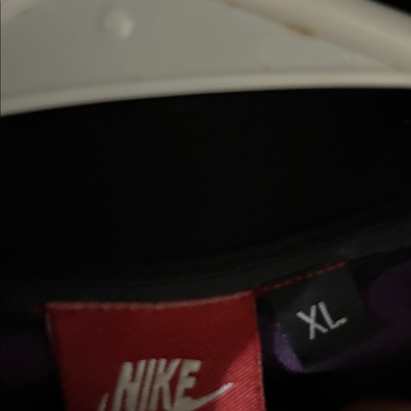 Nike Black and Purple Zip-Up Hoodie - Picture 3 of 3
